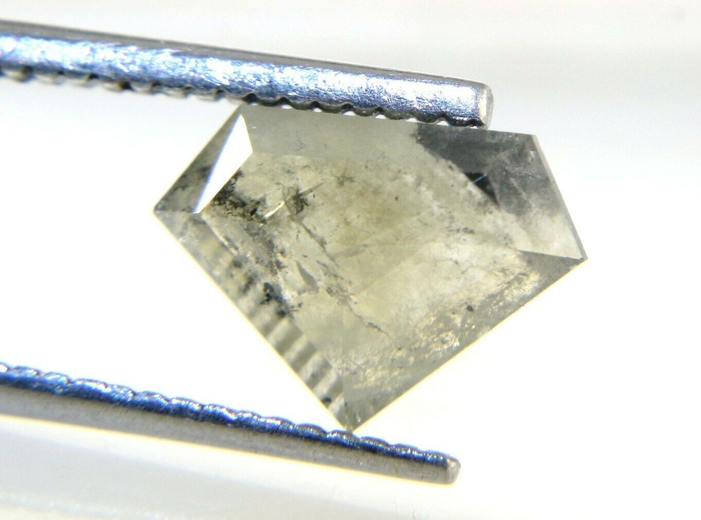 2.14 cts Gray Salt n Peppe Diamond Shape Rose Cut Diamond 7.90×10.95×3.25 MM