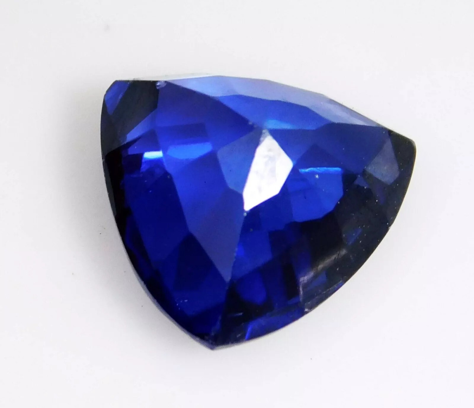 Arkansas Blue Benitoite 5-7 Ct Natural EGL Certified Trillion Cut Rare Gemstone