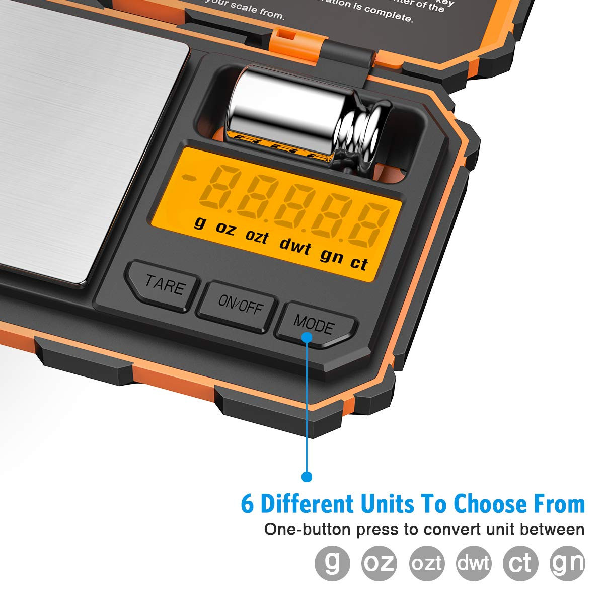 AMIR Digital Pocket Scale, Gram Scale 200G/0.01G, 6 Units Conversion Smart Scale