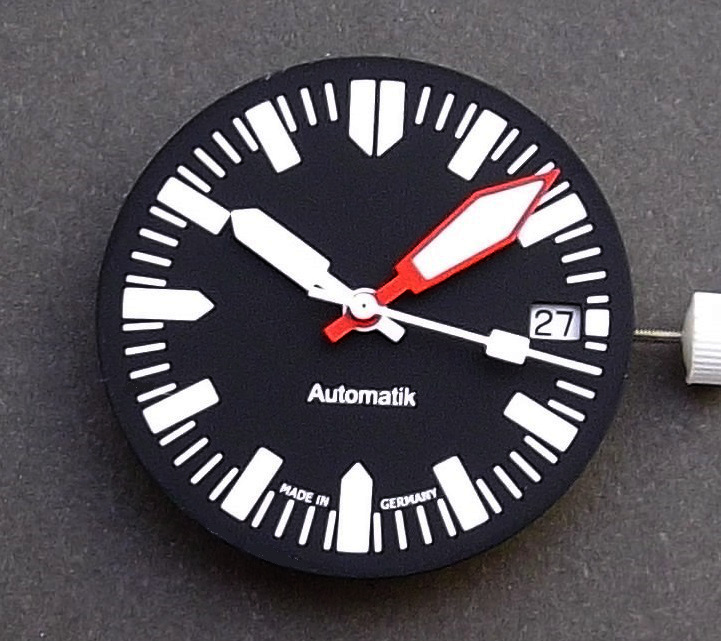 HAND SET ETA 2824-2 SWISS AUTOMATIC RED / ORANGE / YELLOW 2836 LUME DIVER HANDS