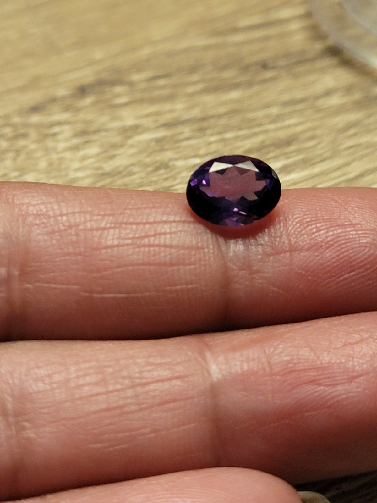 33 Year Jtv Purple Blue Oval Loose Amethyst Gem