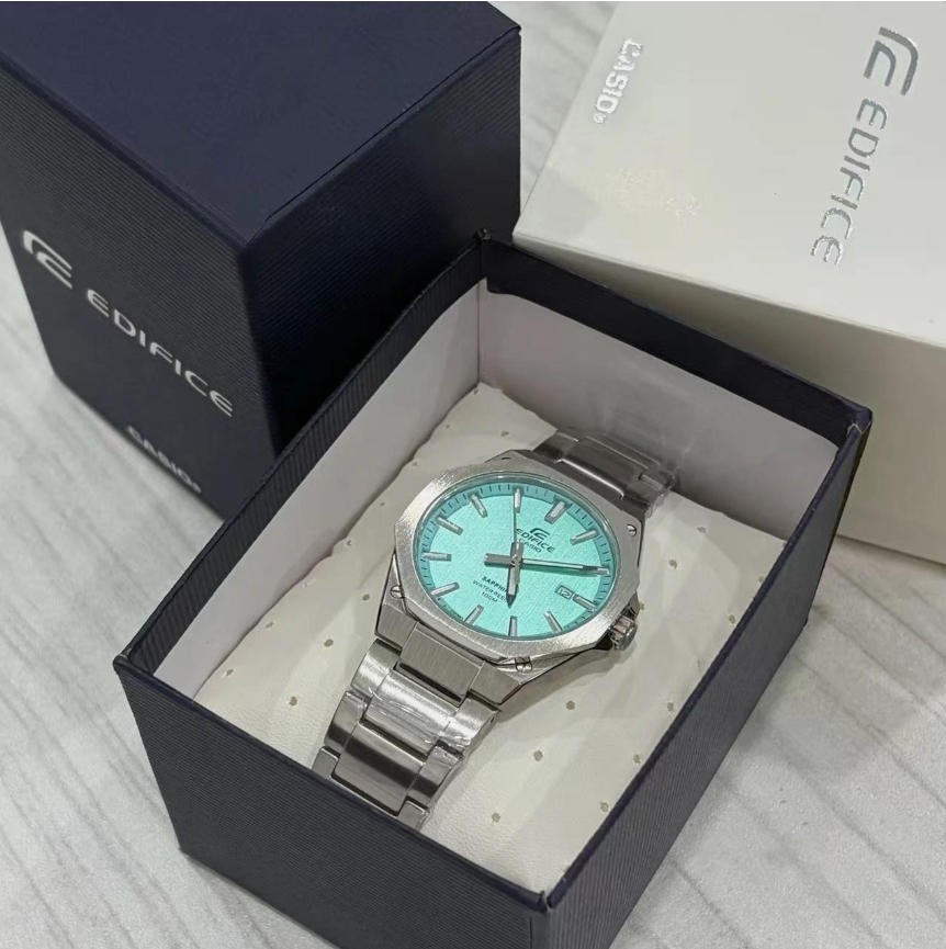 CASIO Edifce Sapphire crystal steel band Men’s watch EFR-S108D-2BV