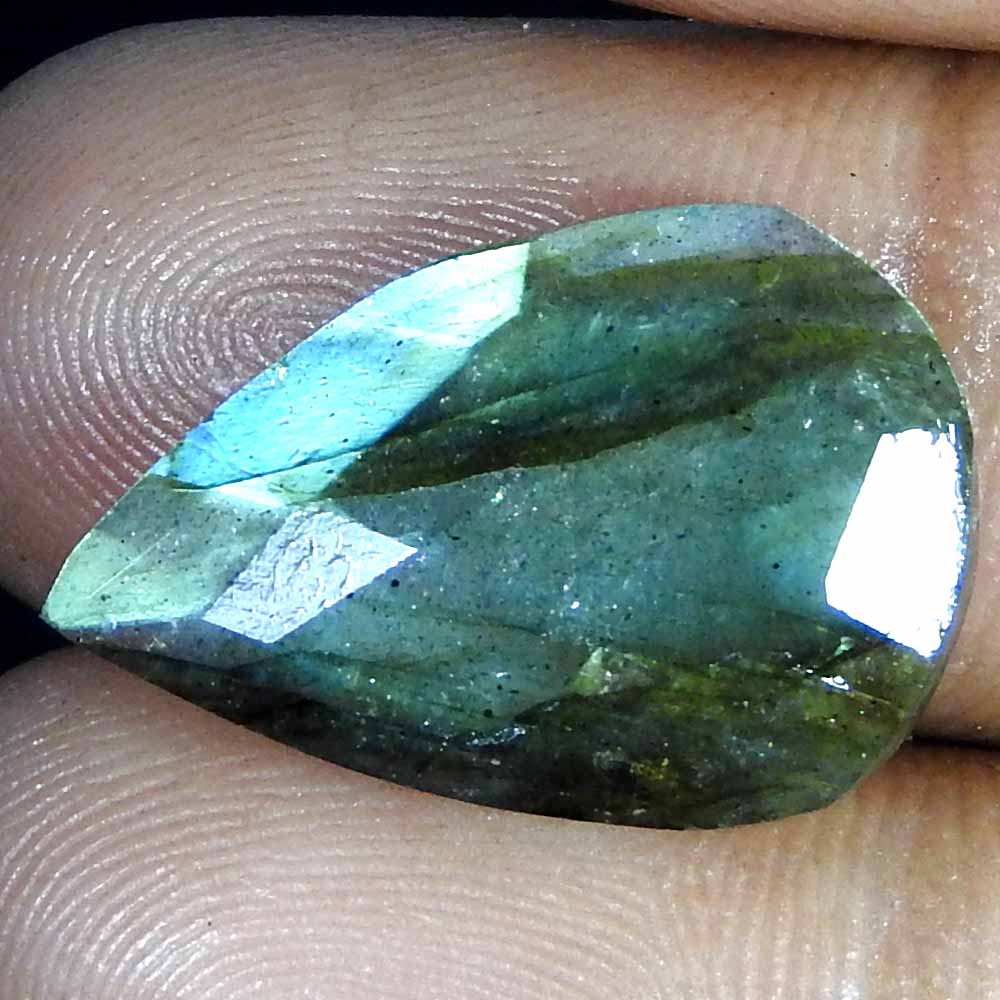 10.20Cts100%Natural Blue Cut Power Labradorite Pear Cabochon Loose Gemstone