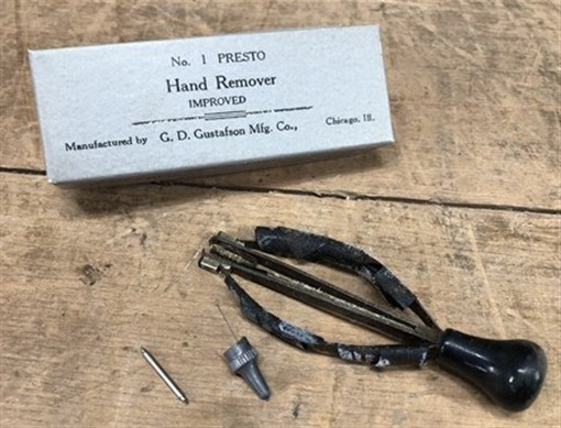 Presto No 1 Hand Remover, Vintage Gustafson Watchmakers Tool, Original Box