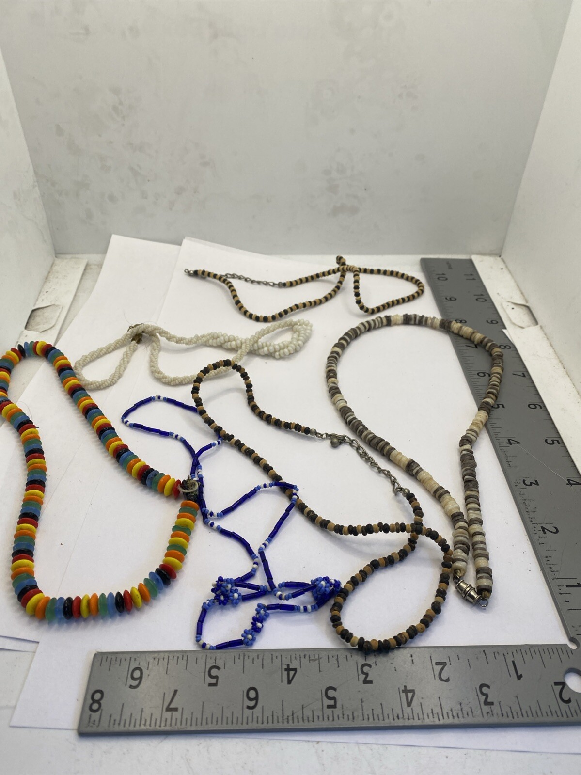 6 Artesian necklaces – mixed media. 43B-484F