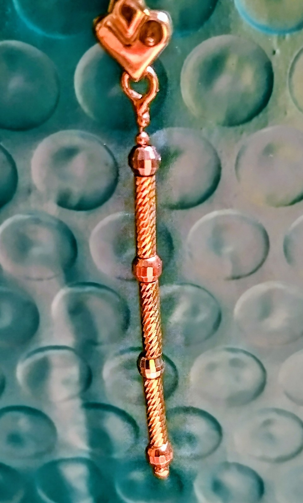 10k Tricolor Earrings 2.25 Inches Long And 2.2 Grams gold