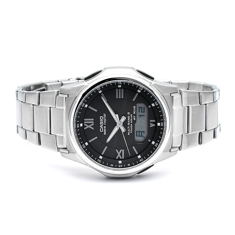 CASIO WAVE CEPTOR WVA-M630D-1A4JF Radio Solar Analog Digital Watch Silver 42.1mm