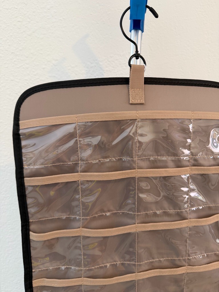 BAGSMART Hanging Jewelry Organizer Storage Roll w Hanger, Hooks, Double-Side
