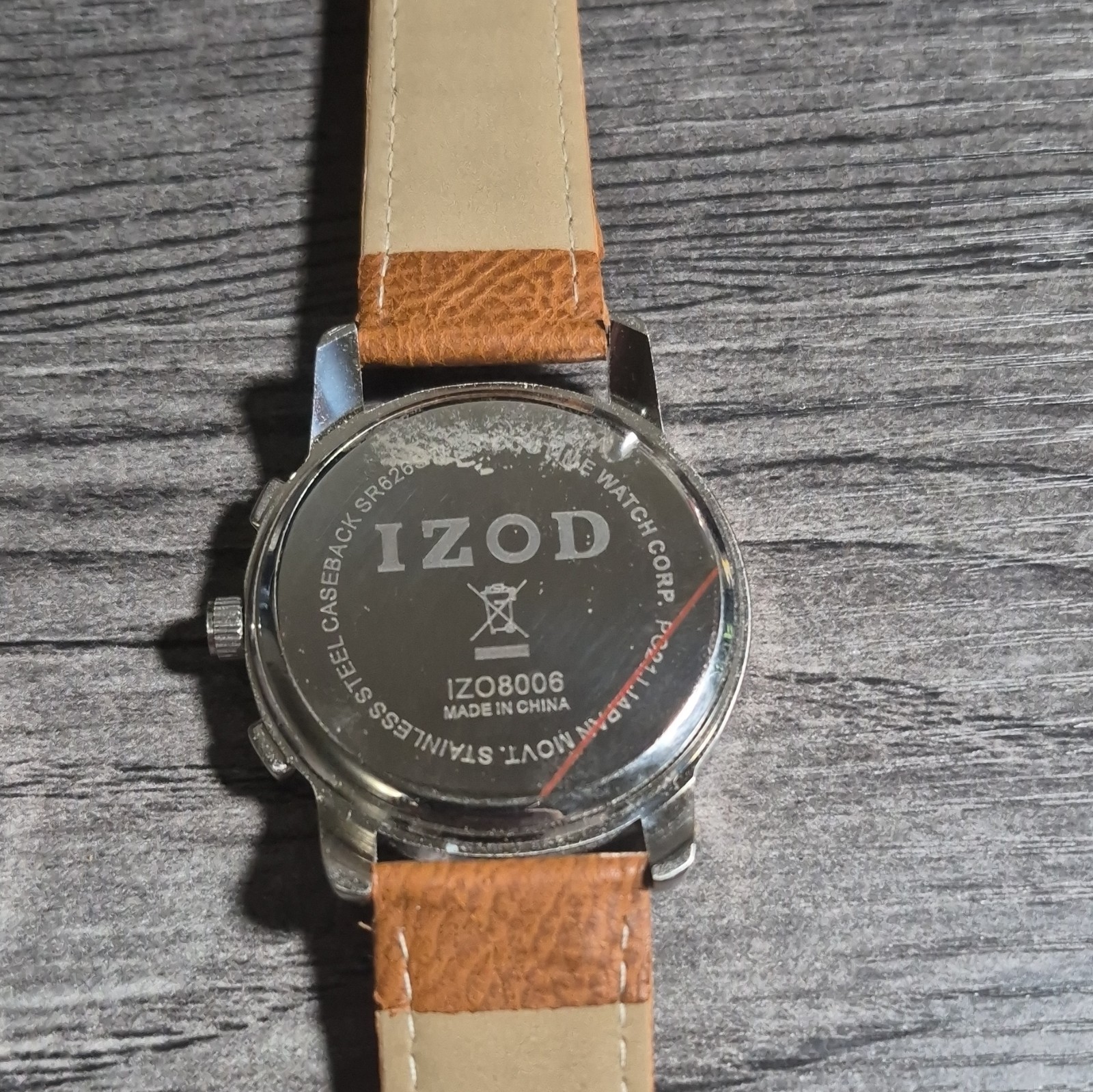 2 Watches IZOD Leather Brown And Another Blue One