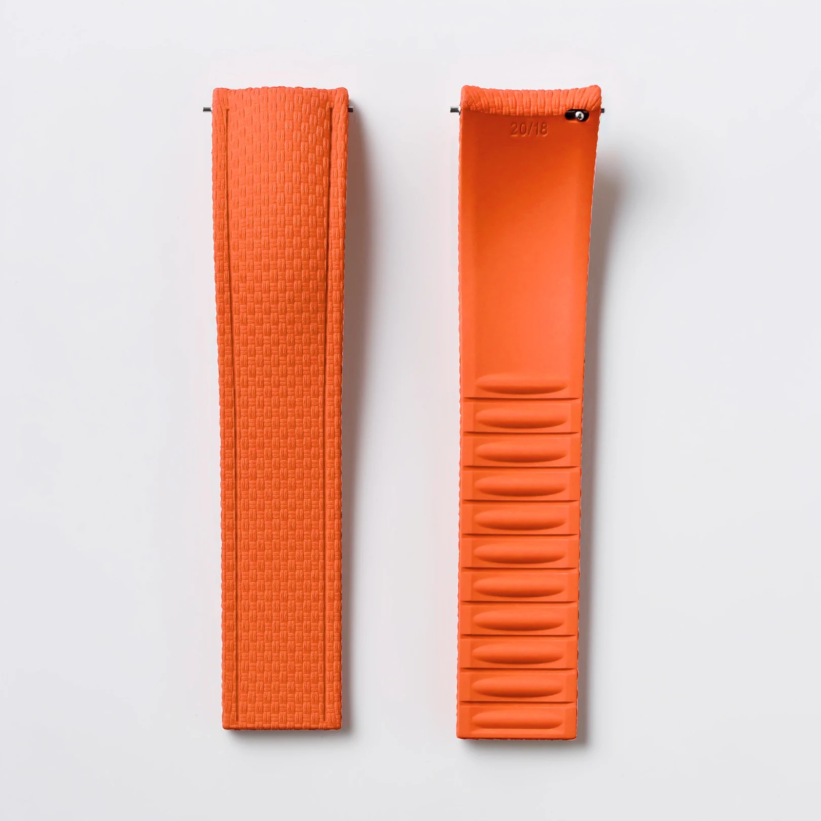 LATEST STYLE CTS FKM Rubber Strap 18/19/20/21/22/24Mm Curved End Snap Deployant