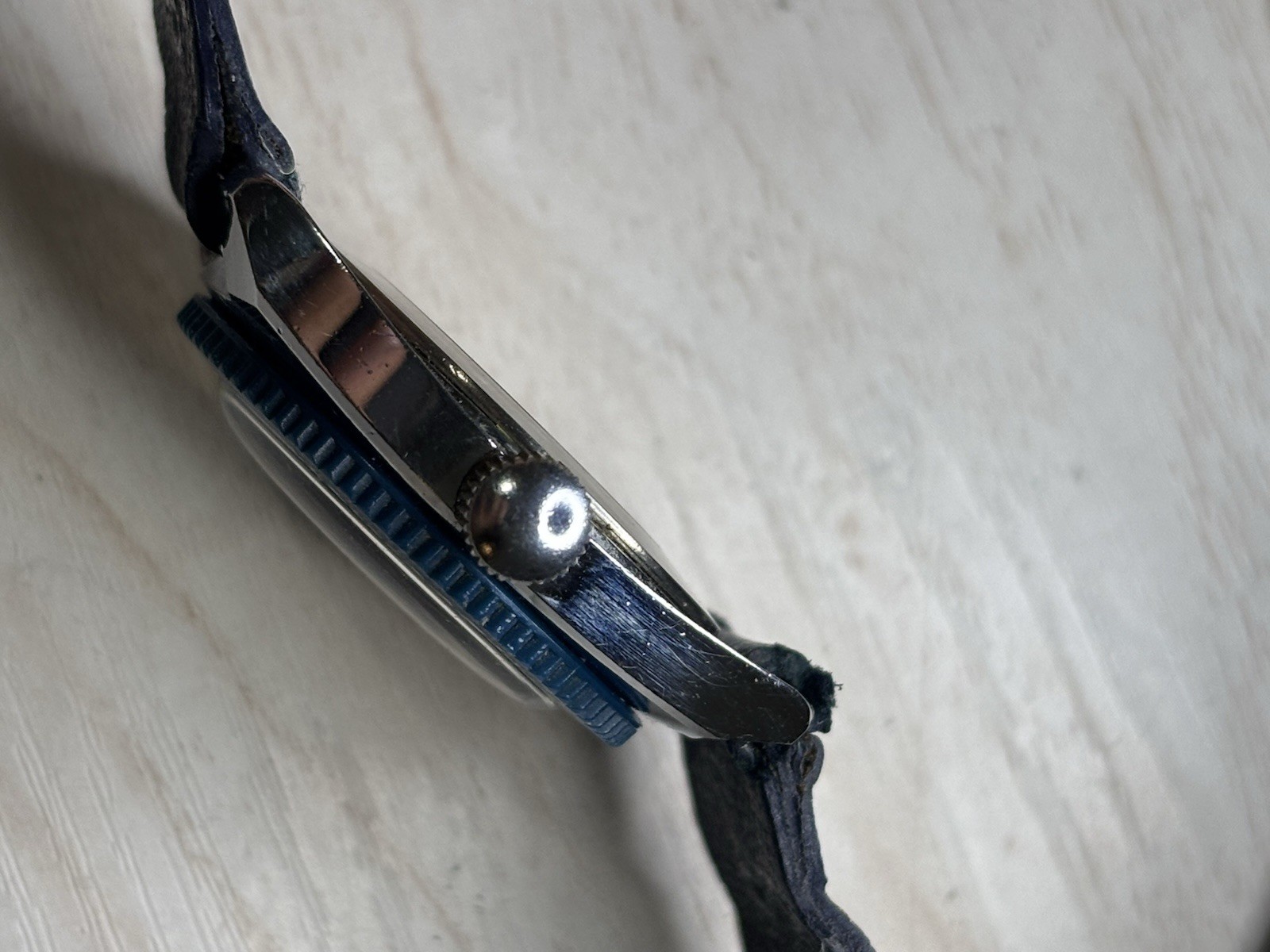 Vintage 1970’s Timex Sprite Nurse Doctor Watch 23776 Blue Pulsations Bezel 31mm