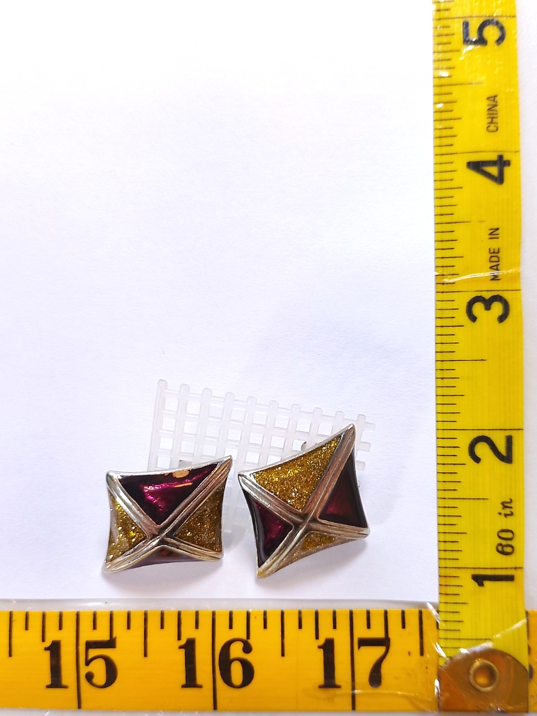 Women’s kite shaped multicolor elegant earring set