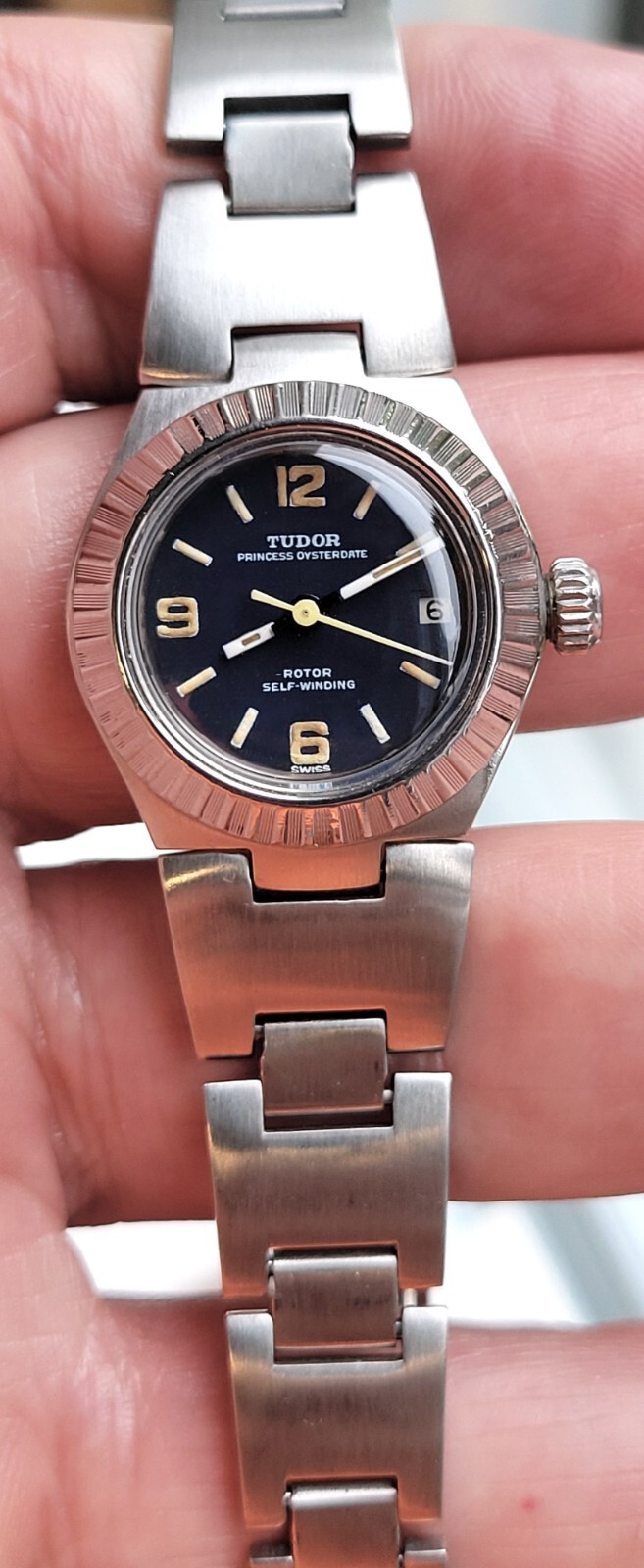 Tudor Princess Oysterdate Ranger Auto Blue Dial 9311/0 Vintage 26m Women’s Watch