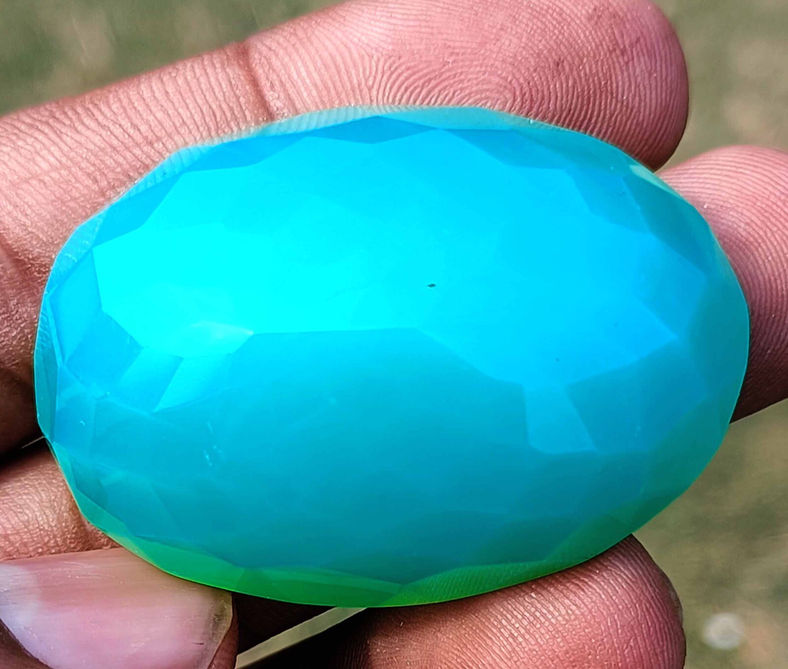 RAREST PIECE GREEN OPAL 168 CT EGL CERTIFIED UNTREATED OVAL CUT LOOSE GEMSTONE
