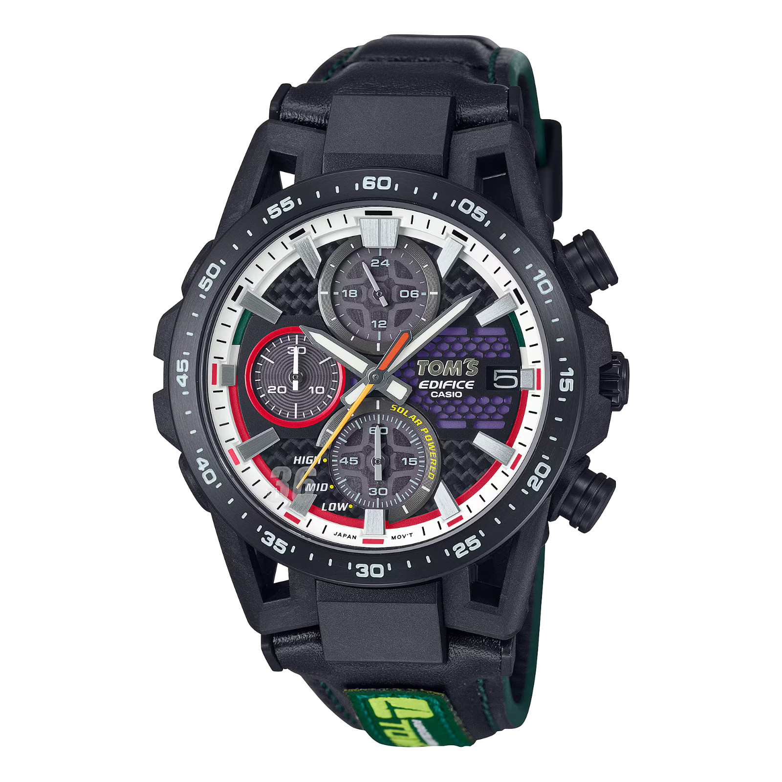 Casio Edifice SOSPENSIONE TOMS 50TH ANNIV Black IP Lmtd Edtn Watch EFSS641TMS-1A