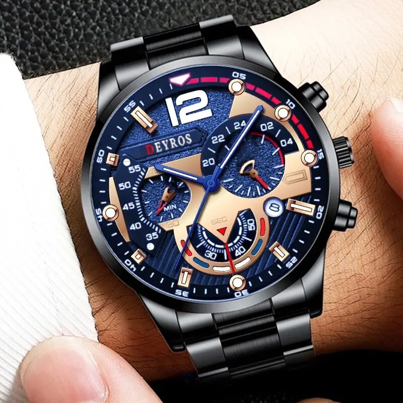 Mens Fashion Watch Quartz Wrist Watch Casual Business Luxury Accessories