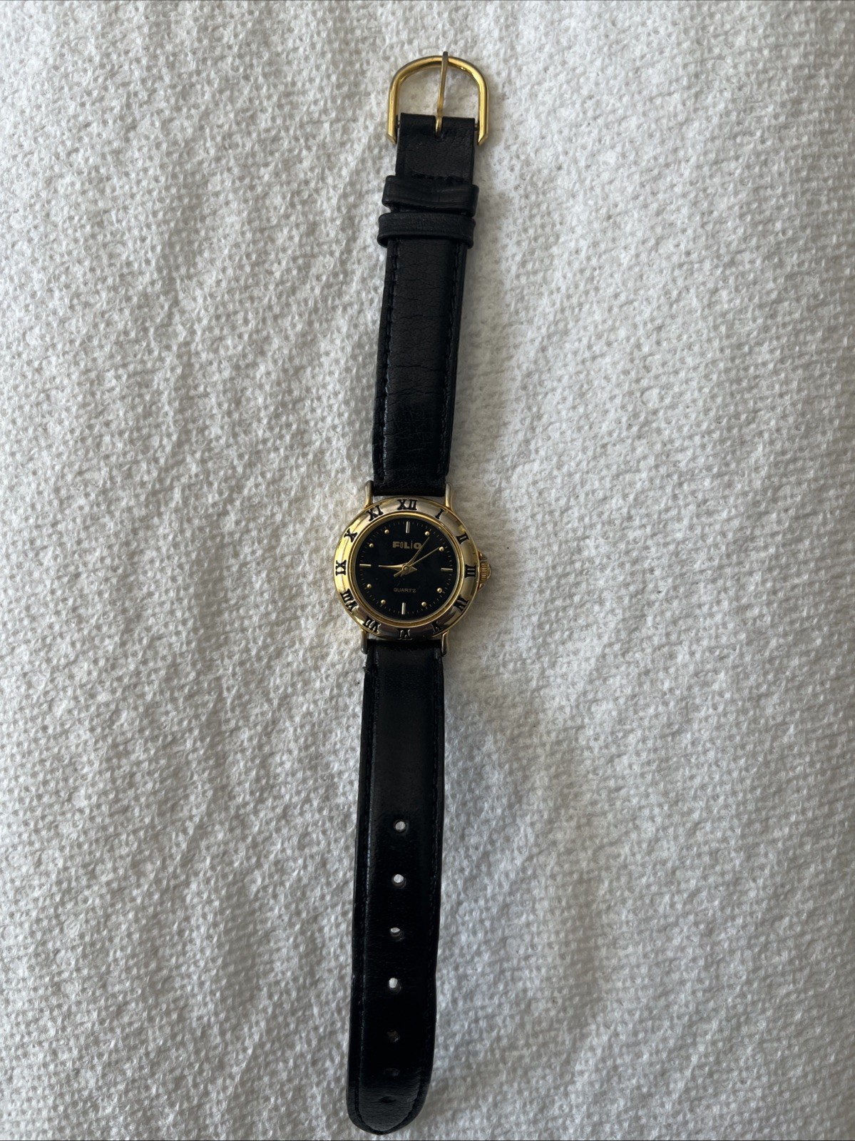 Folio Quarts Women’s Watch Black Face Roman Numerals 4315 V377