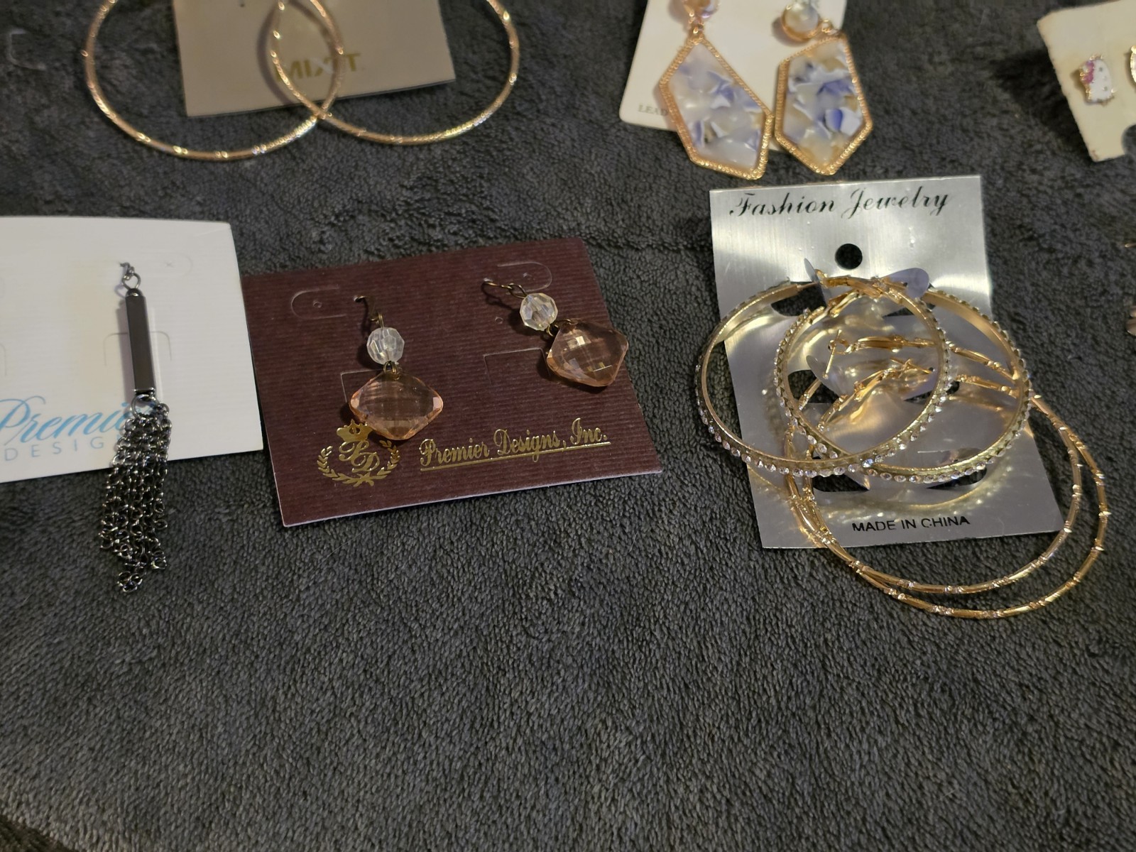 RSVP Wildflower Premier Designs Mixed Earrings Lot 13pc Hoops Dangle Stud RS