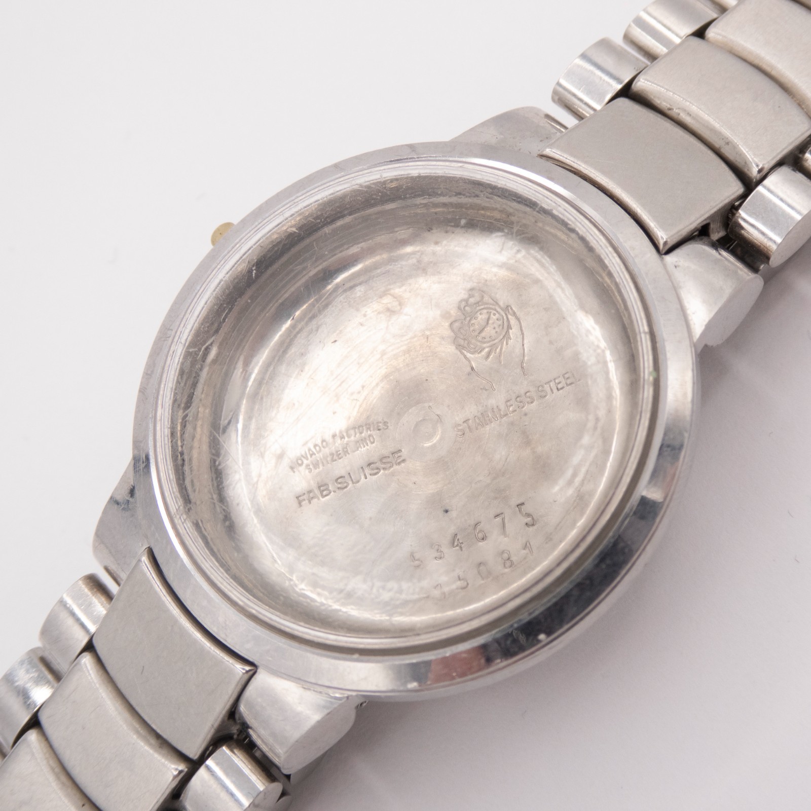 Vintage Movado Wristwatch Case & Bracelet for Kingmatic Sub-Sea Automatic