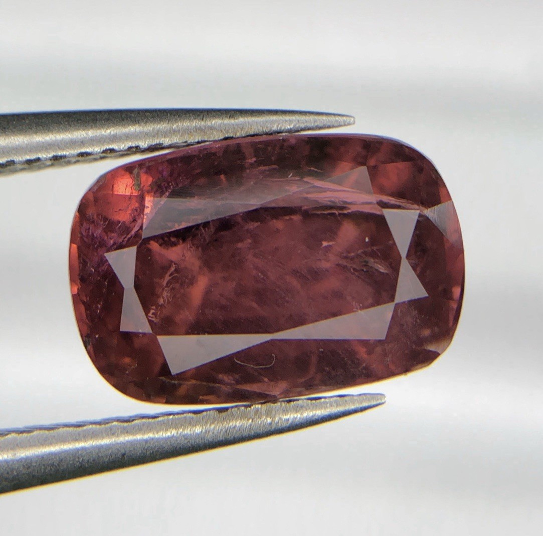 3.70 Ct Natural Rubellite Tourmaline Cushion Cut Loose Gemstone 10.2×6.7mm Fine