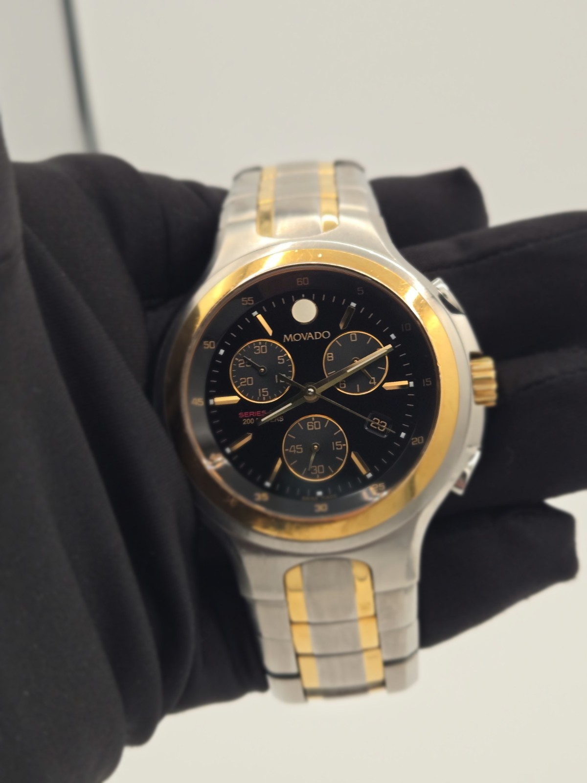 movado series 800 chronograph two tone 2600038