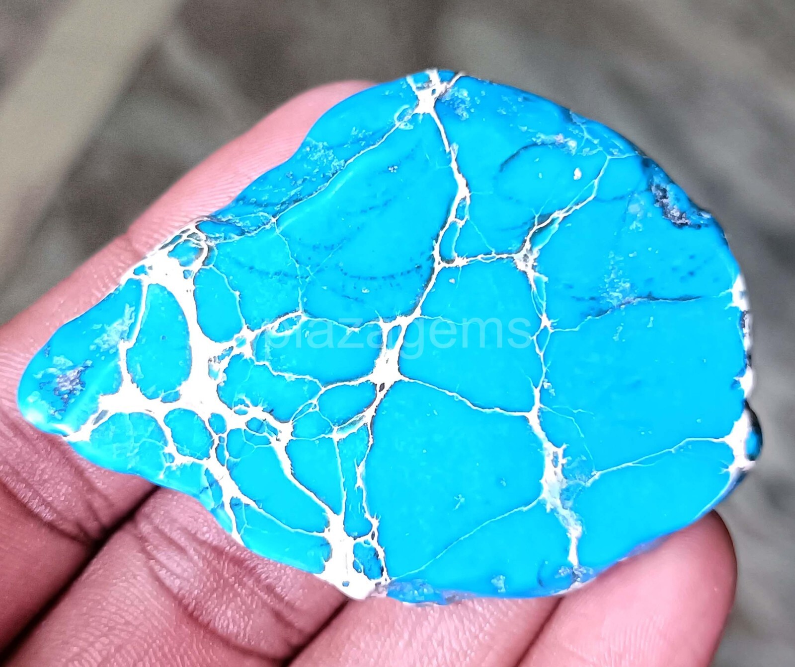 101.00 CT NATURAL BLUE TURQUOISE SLAB ROUGH CERTIFIED LOOSE GEMSTONE 5JRR