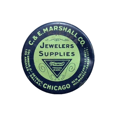C&E Marshall Watch Parts Tin Advertising litho 31MM