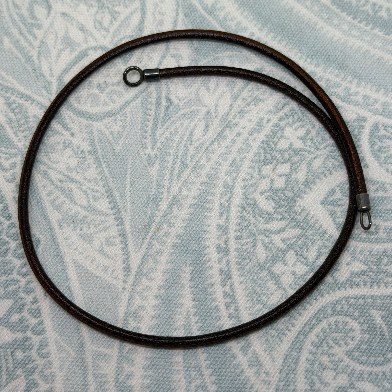 Authentic Trollbeads Brown Leather Necklace 16.5 inch/42 cm, New