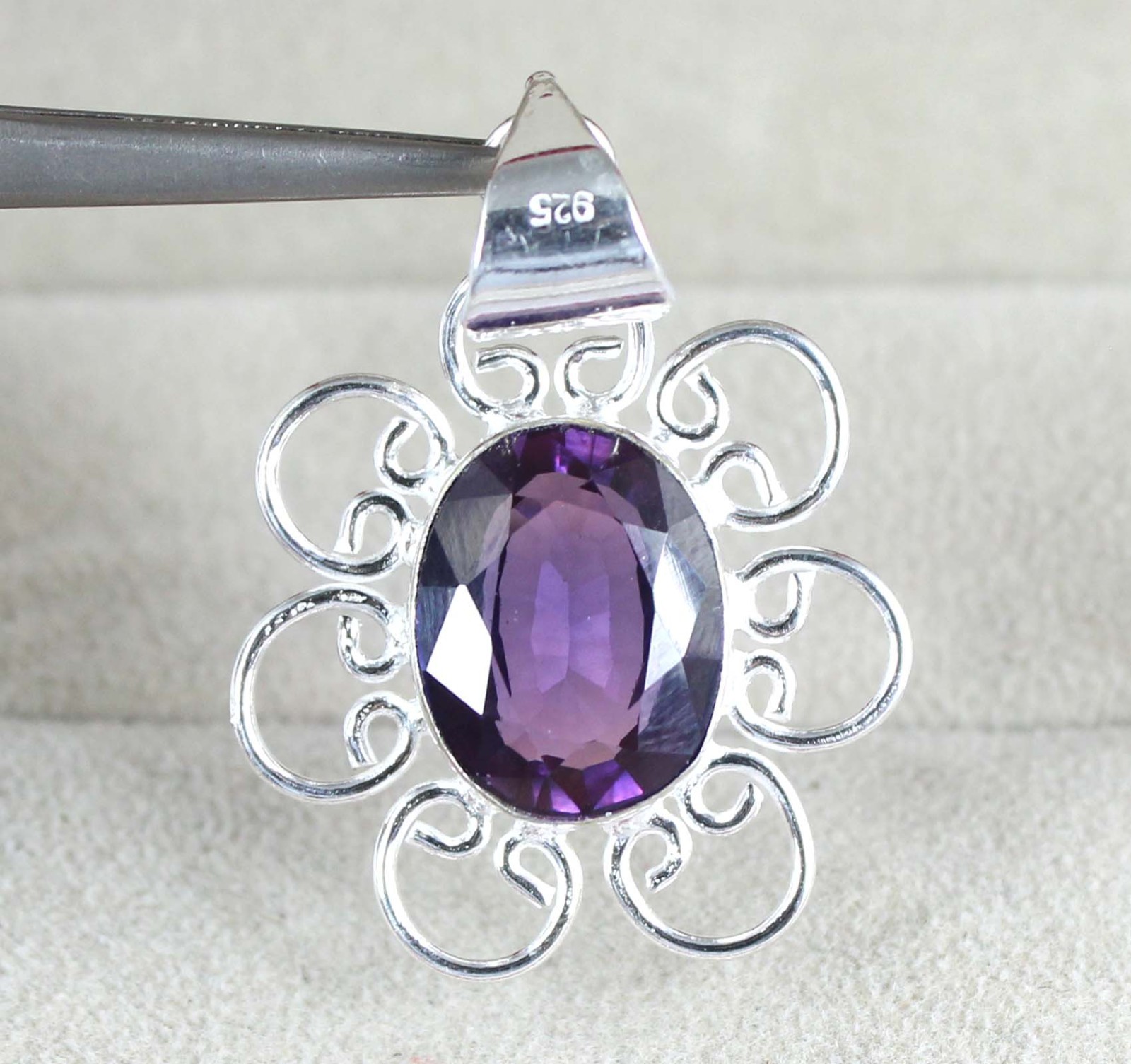 Natural 16.07 Ct Oval Boysenberry Sapphire Gems Men’s Pendant Mother’s Day Deal