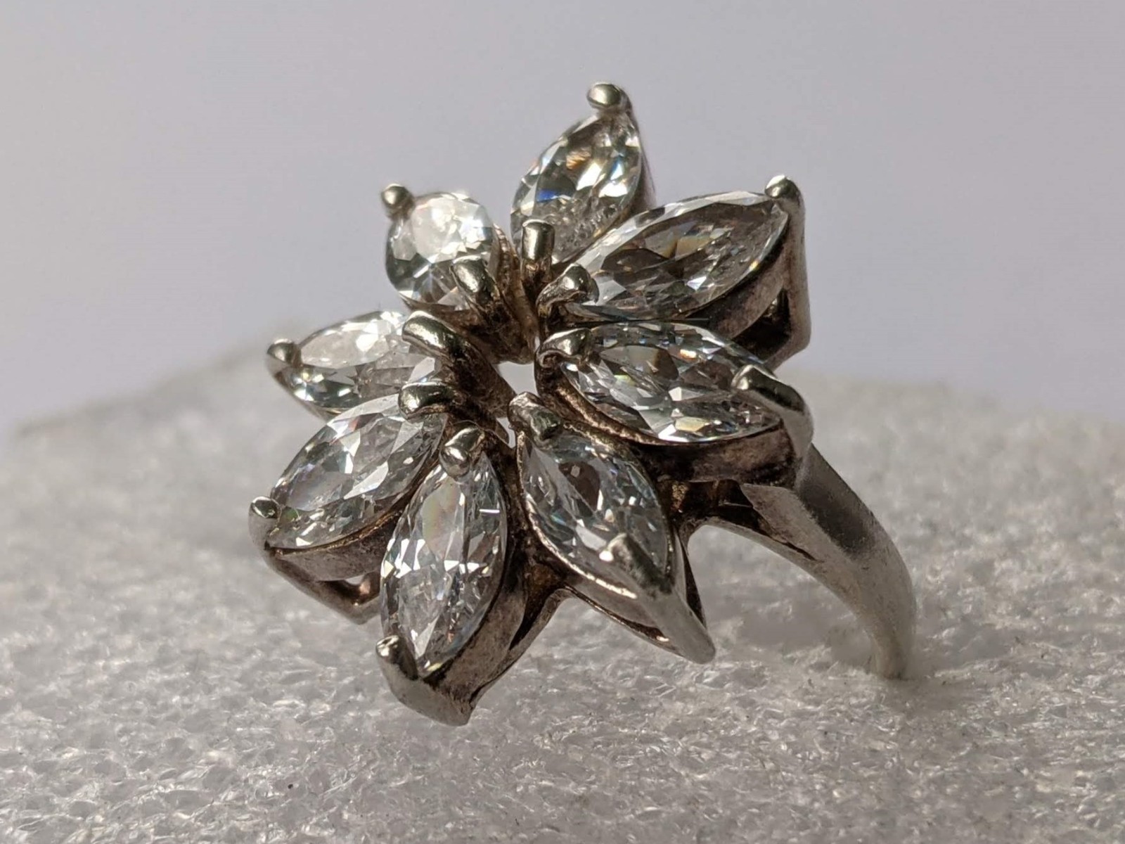 Vintage ring sterling silver 925 Size 7 Weight 7.83 g. Ukrainian jewelry.