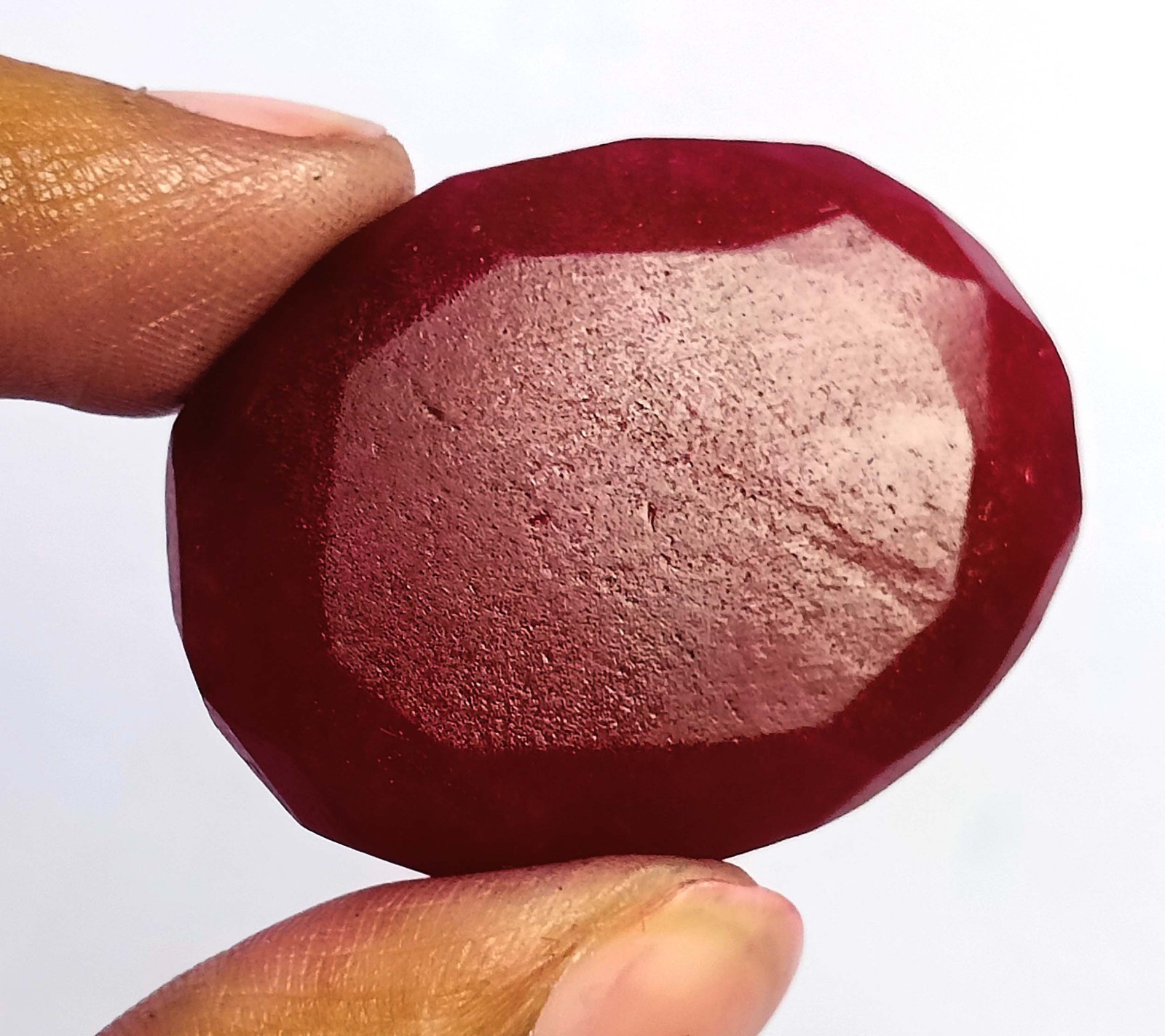 Natural Red Ruby 77.0 Carat Oval Shape EGL Certified Loose Gemstone 6AGK