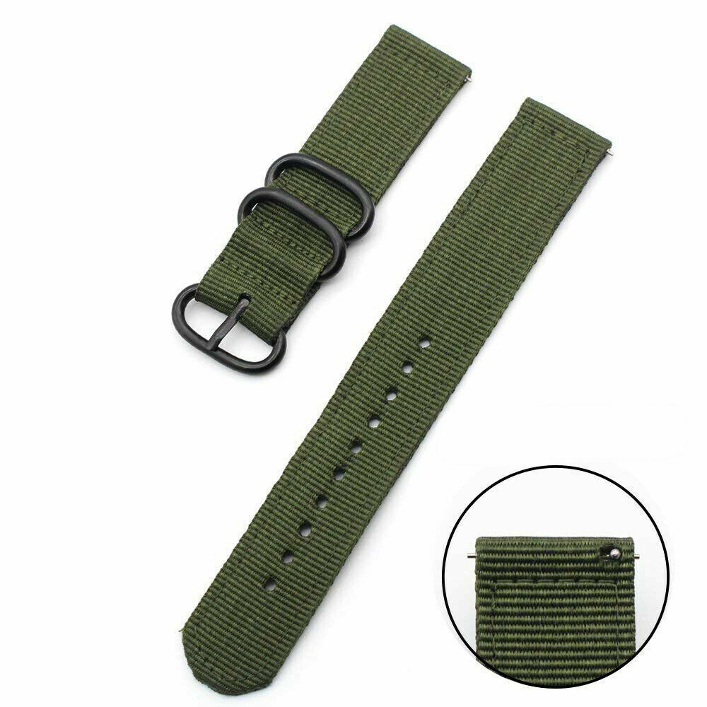 20mm For Garmin Forerunner 245 645 Music / 55 Woven Nylon Watch Band Strap