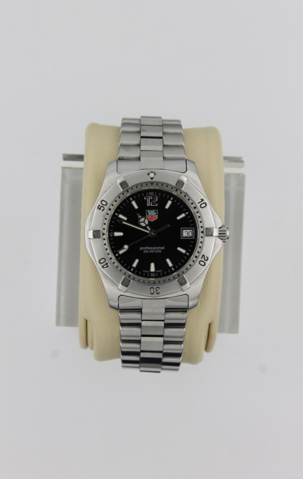 TAG Heuer WK1110.BA0317 Mens 2000 Series Professional Quartz Watch Black 8″ 9″