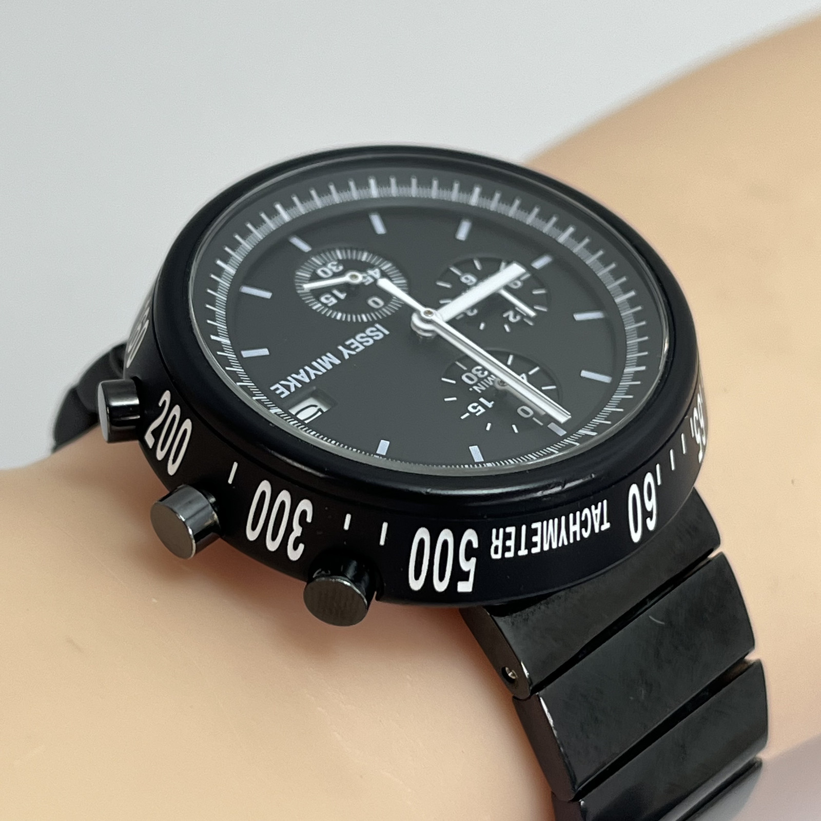 SEIKO ISSEY MIYAKE TRAPEZOID Qz Watch SILAQ005 Naoto Fukasawa SS Band Japan#B801