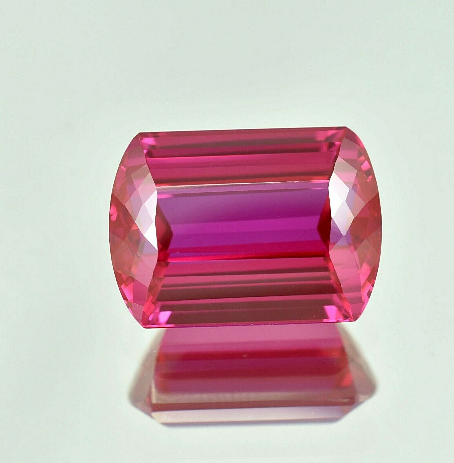 Natural Flawless Ceylon Pink Sapphire 24.75 Ct Fancy Cushion Cut Loose Gemstone