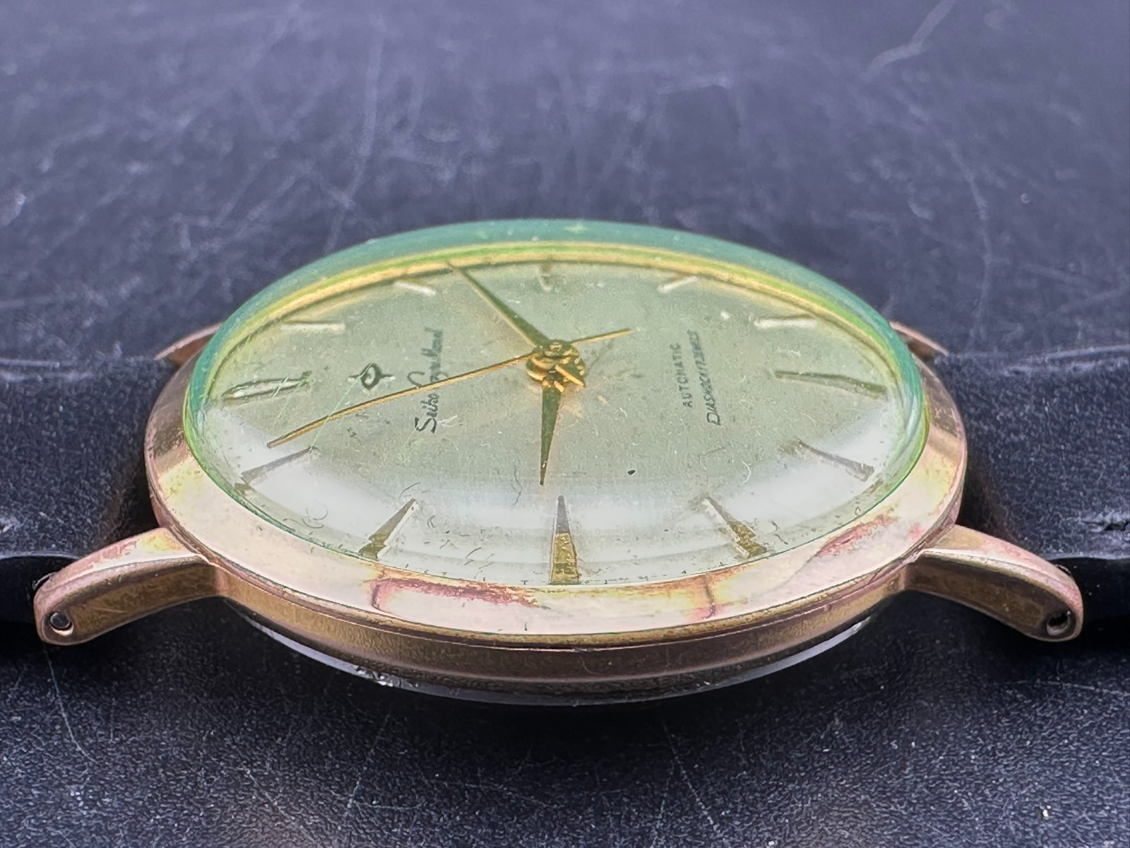1960 Seiko Gyro Marvel Men’s Automatic Gold Plated Silver Dial 35mm Watch J14051