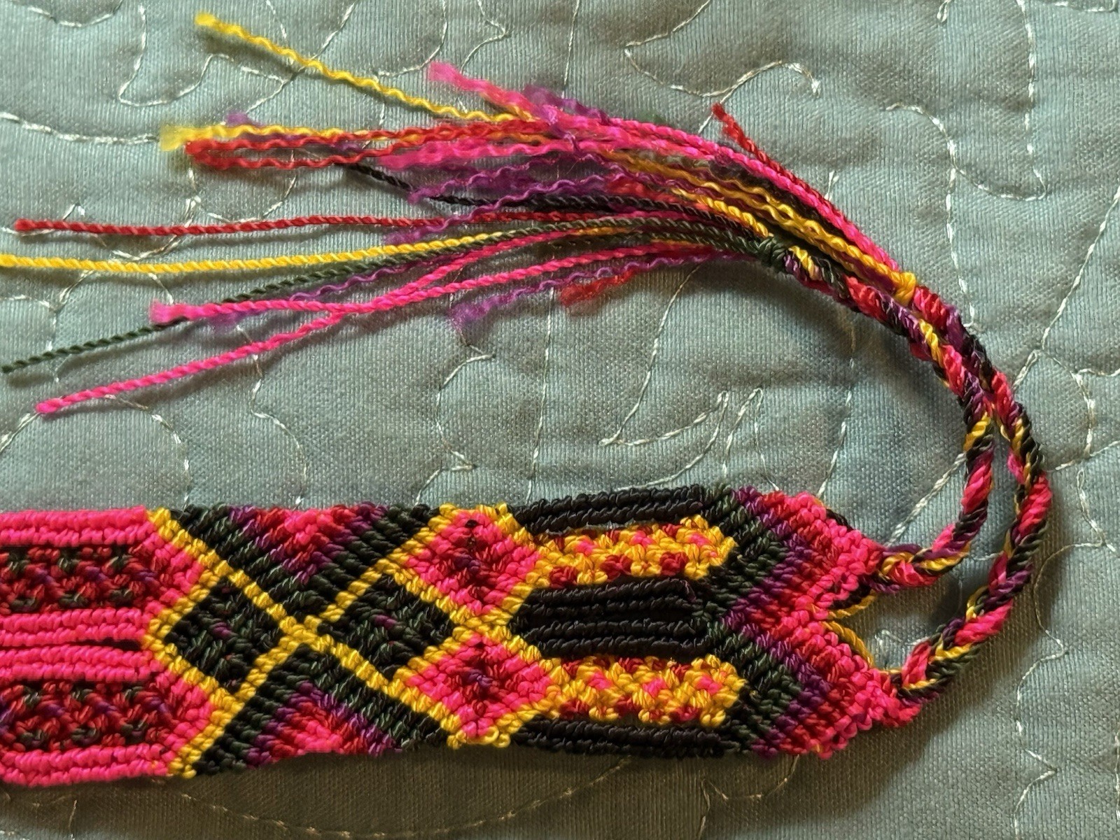 WIDE UNISEX WOVEN FRIENDSHIP BRACELETS GUATEMALA BRACELET Blue Purple Green #Ä55
