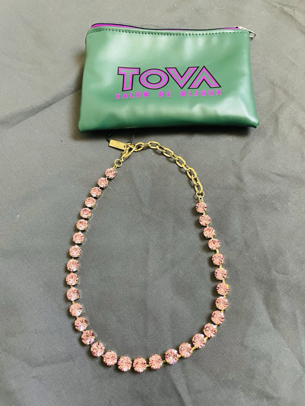 TOVA- Salon de Bijoux The Oakland Necklace Rose Gold Tone New with Tags