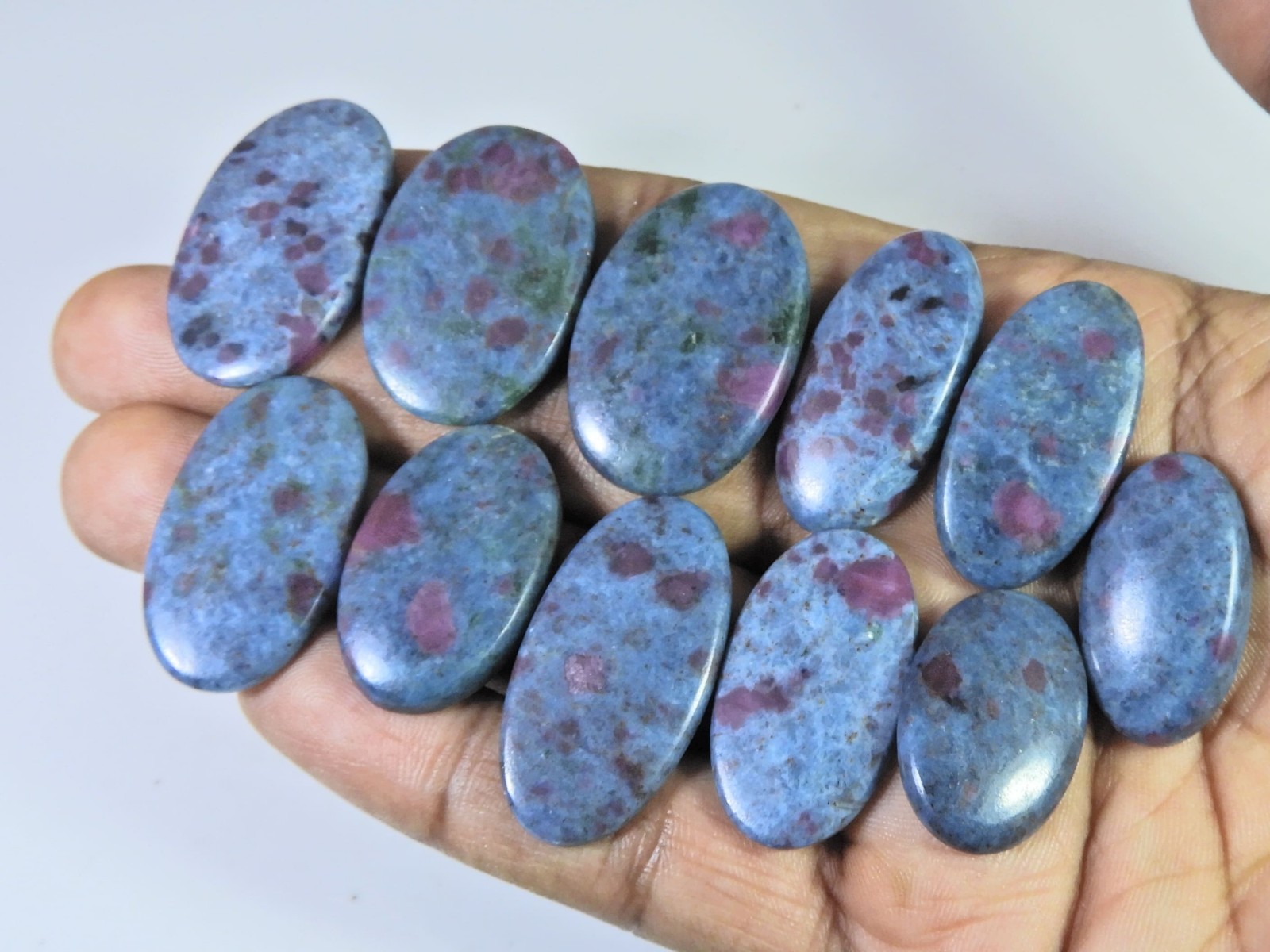 AA++ Natural Ruby in Kyanite Oval Shape Cabochon Loose Gemstone Wholesale Lot