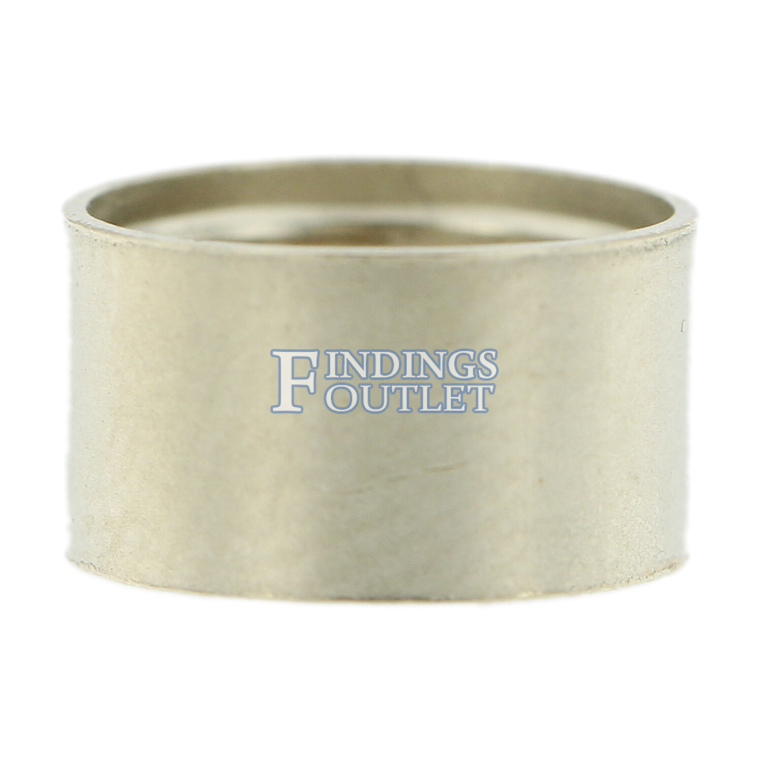 14K White Gold Round Tall Tube Bezel Head Setting Mounting 0.03ct – 3.50ct USA