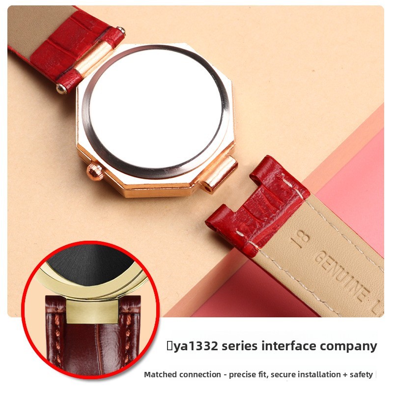 For Gucci YA1335 1333 High Quality Genuine Leather Watch Band Strap 16 20 22mm