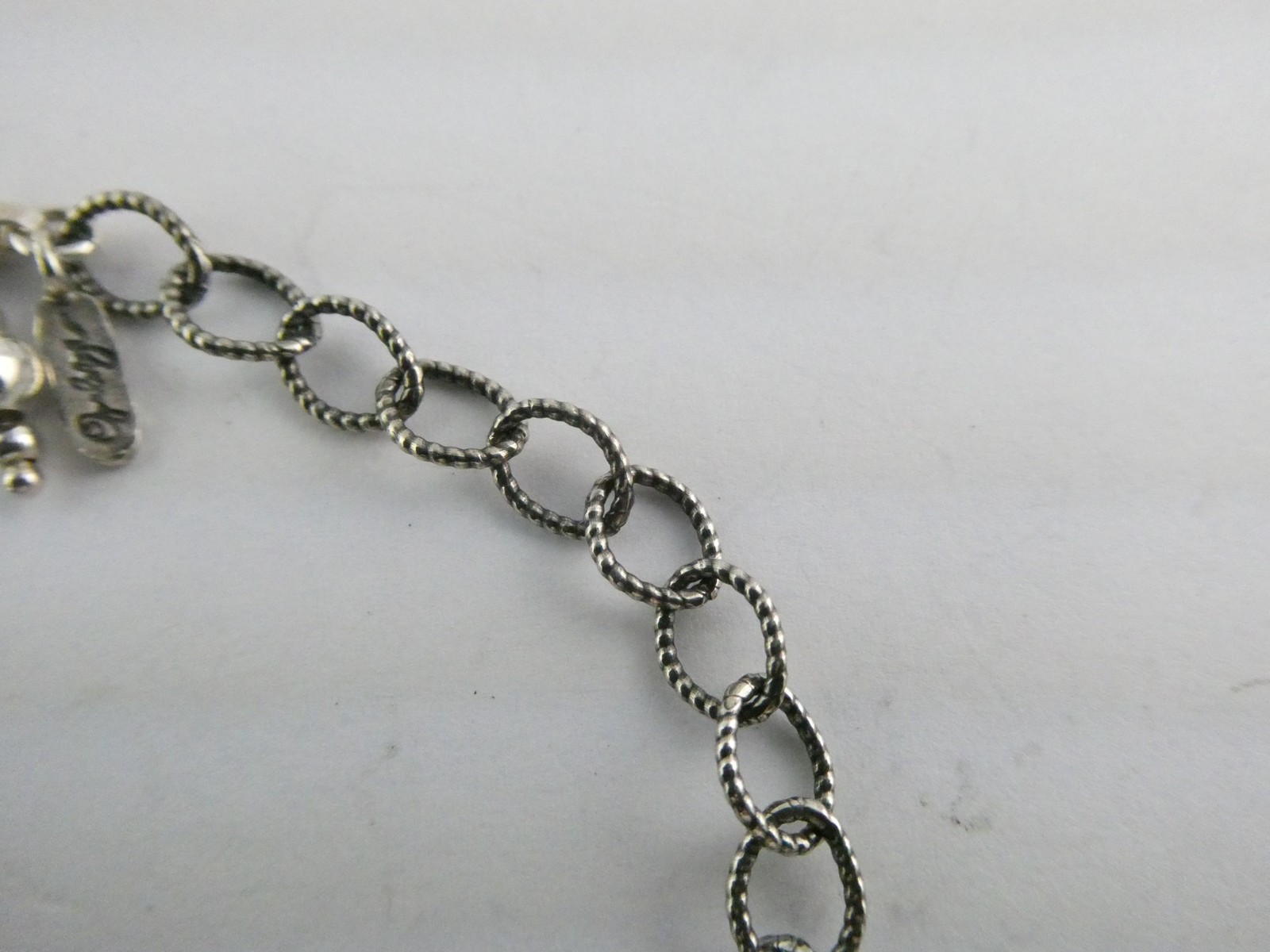 Opulenza Israel Sterling Silver Cross Bracelet 925 8 Inch Length 8.5g Weight