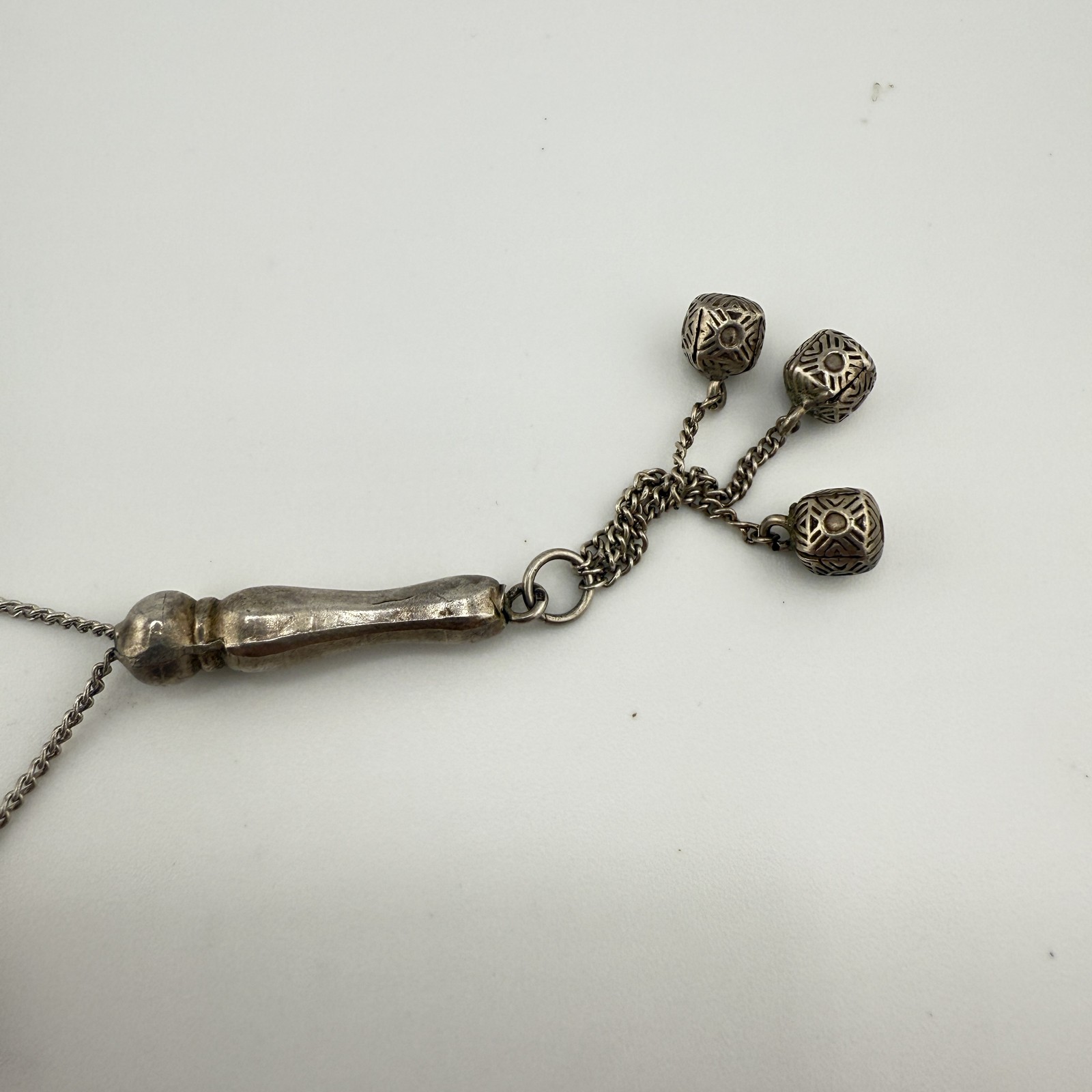 Vintage 925 Sterling Silver Turkish Kazaz Prayer Beads Bracelet 10″ (26g)