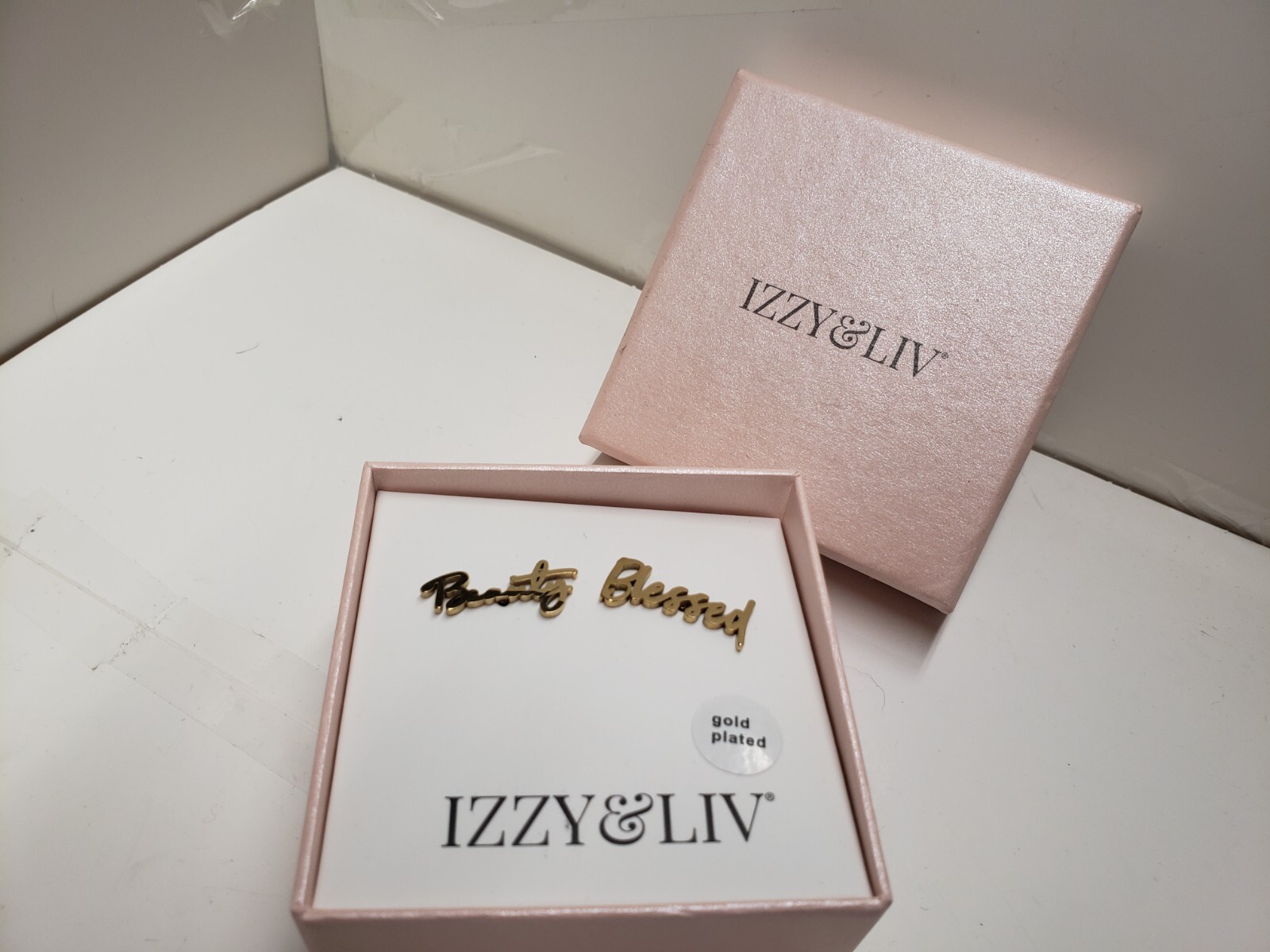 Izzy And Liv Gold Plated Over Brass Beauty And Blessed Earrings