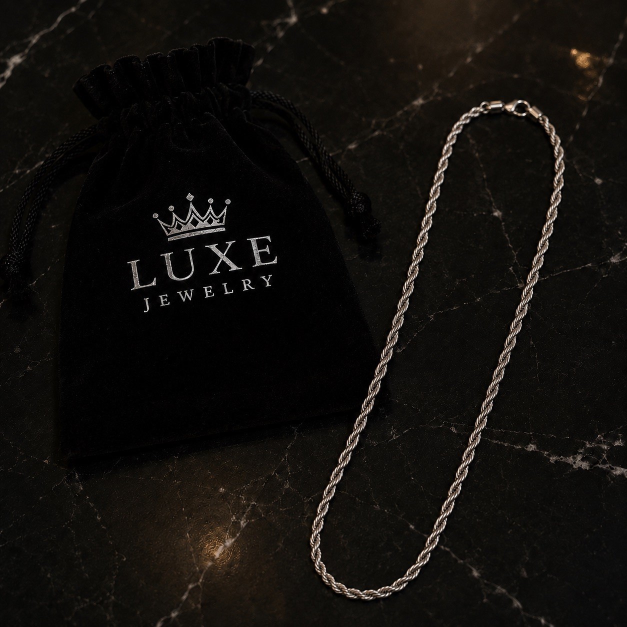 Premium Stainless Steel (316L) Rope Chain
