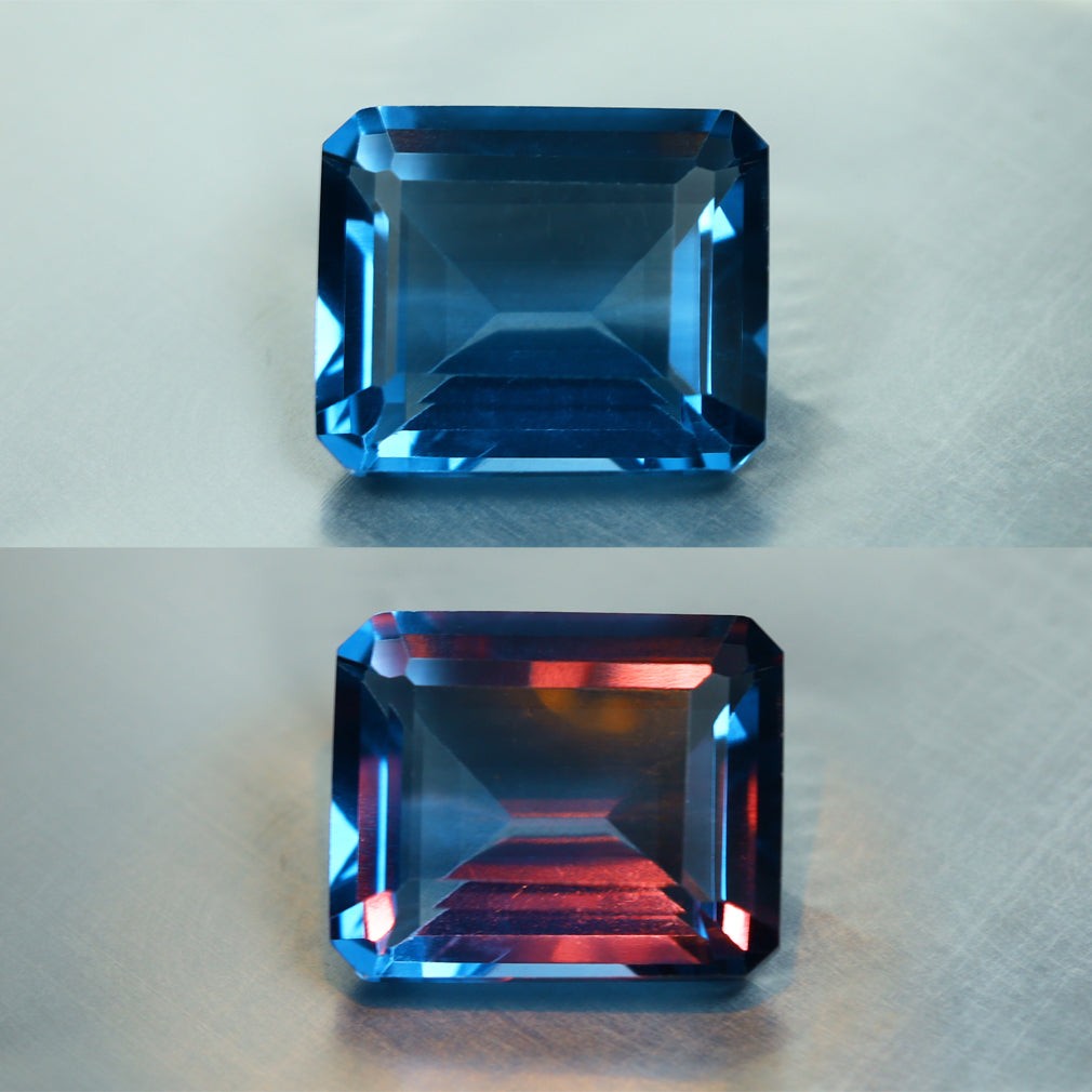 4.26 ct Superior Emerald (11.09 x 9.12 mm) Brazil Natural Color Change Fluorite