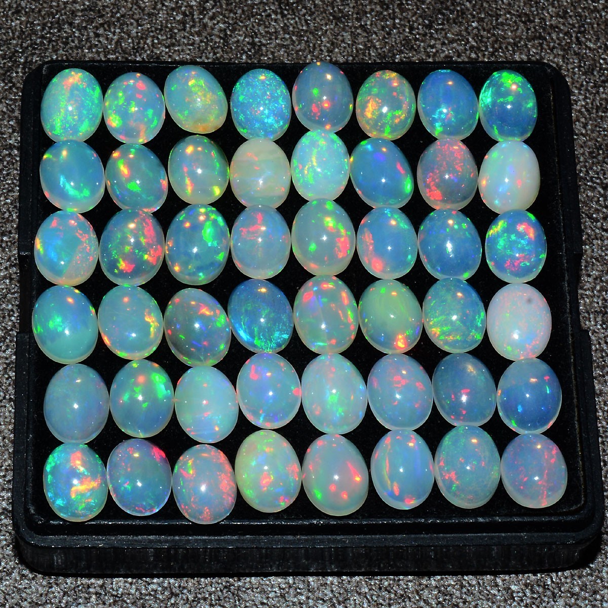 Set 10 Pcs Natural Opal Ethiopian Hi-Grade 9mmx7mm Flashy Colors Loose Gemstones