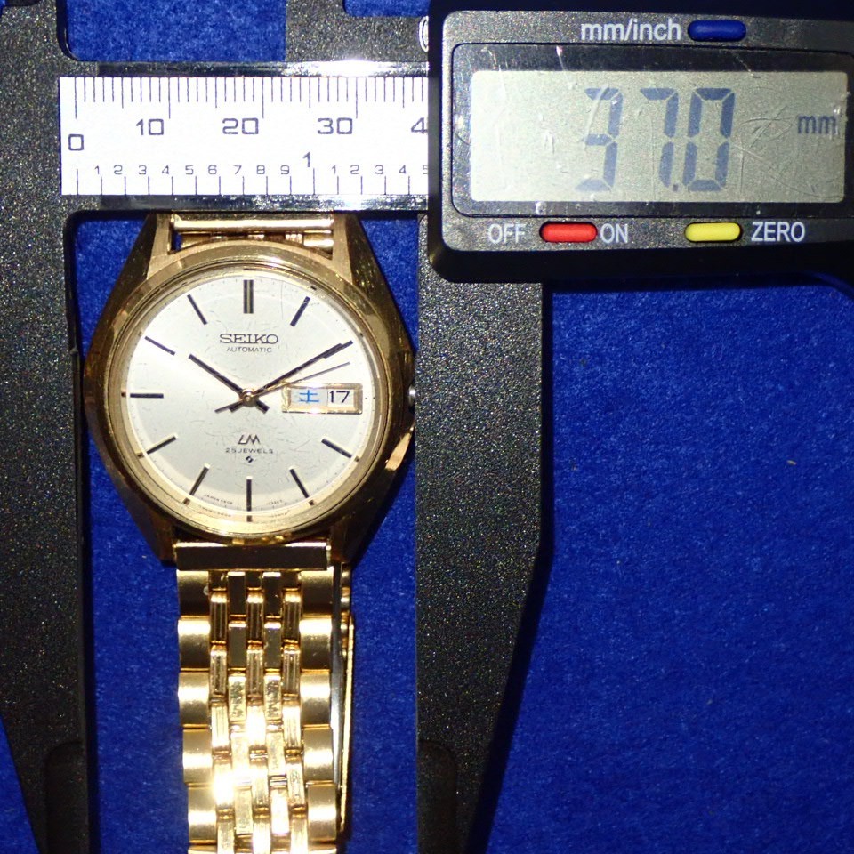 SEIKO Vintage 1973 JDM Load Matic 25J 5606-7010 Day Date KANJI Sunray Dial 37mm