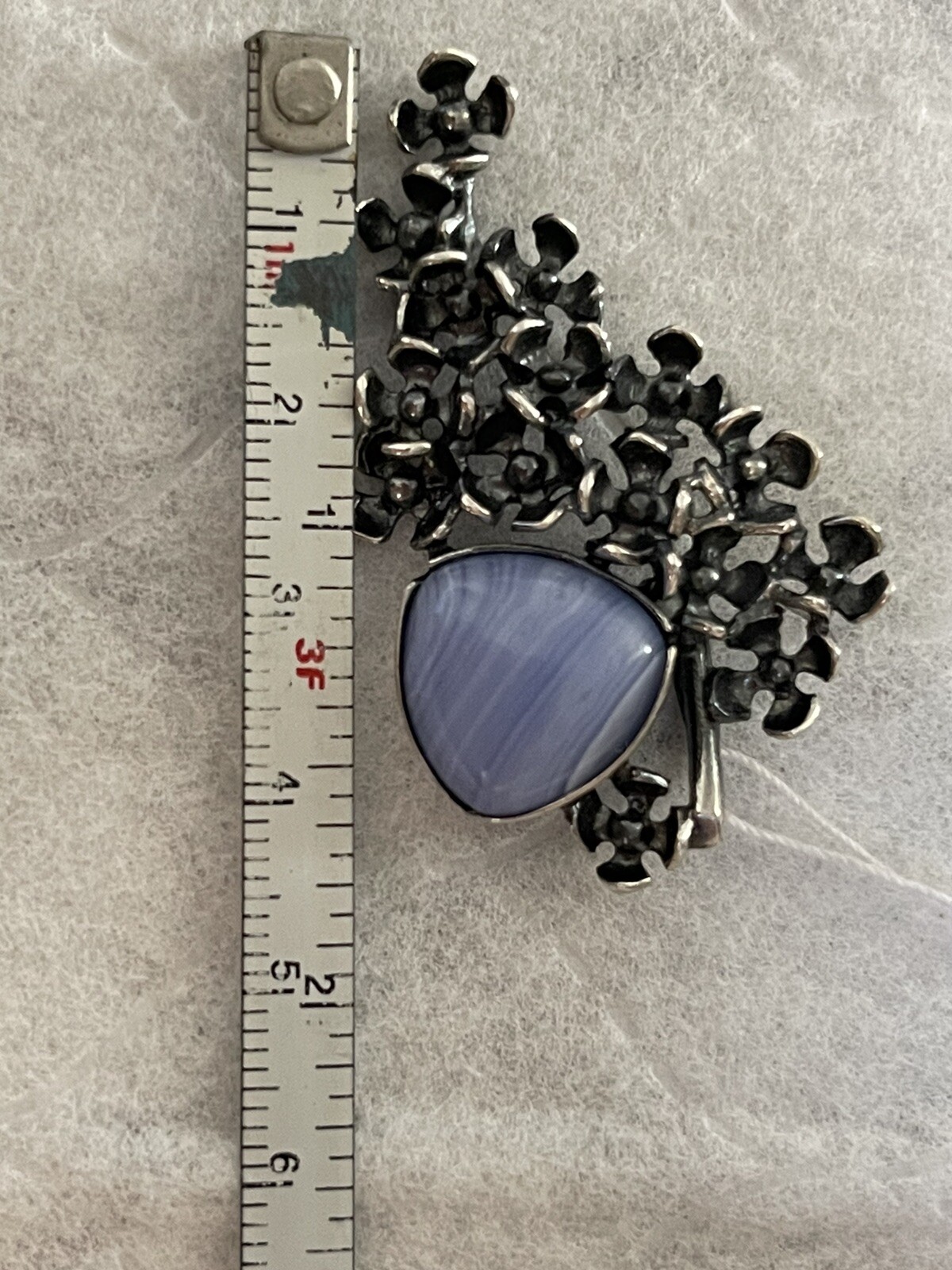 VTG STYLE Ukrainian set Of 2 Earring,Pendant Sterling Siver 925 with lace agate