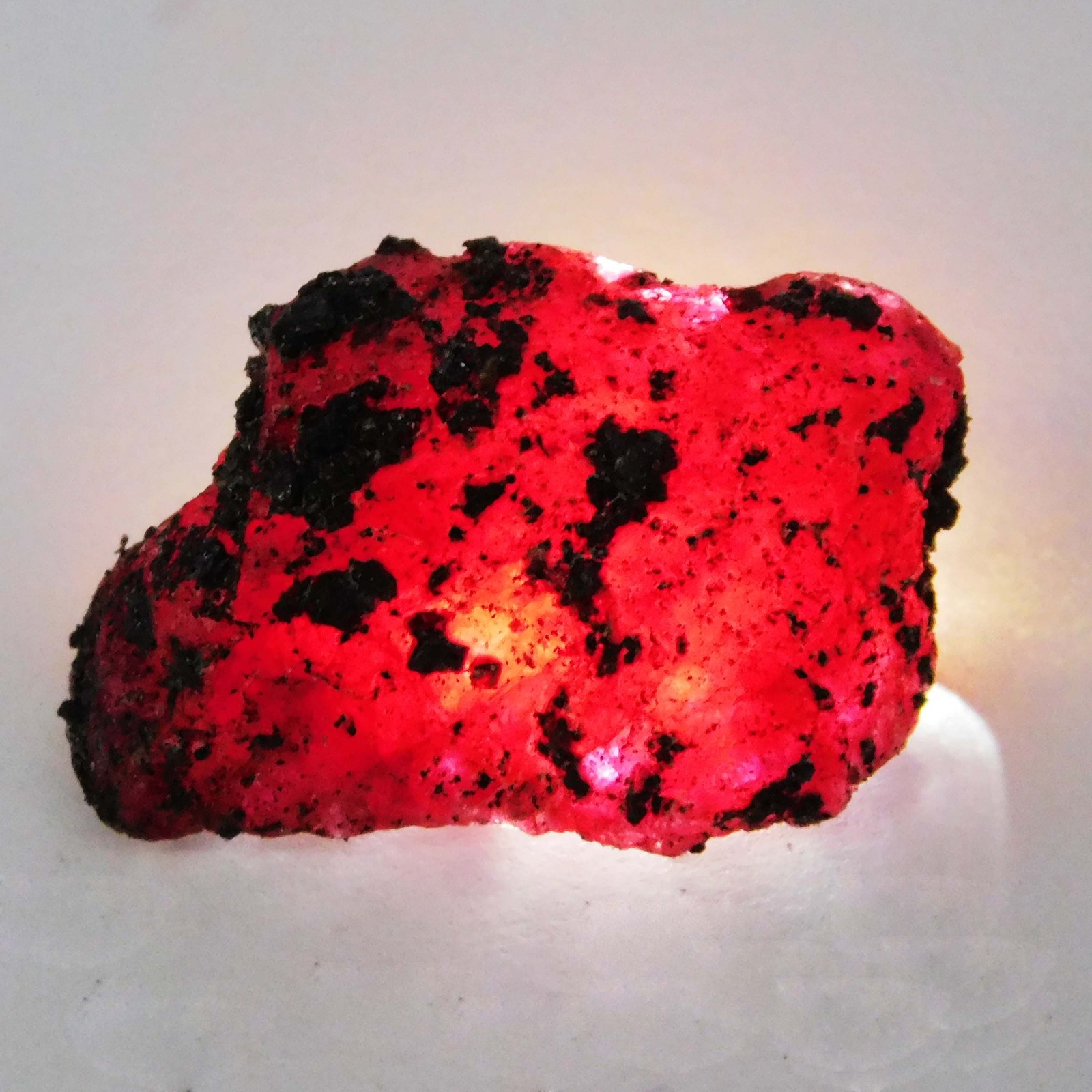 CERTIFIED 185 Ct Earth Mined Natural Red Ruby Huge Rough Loose Gemstone